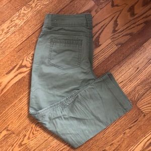 Maurices Cargo Capris Olive Green
